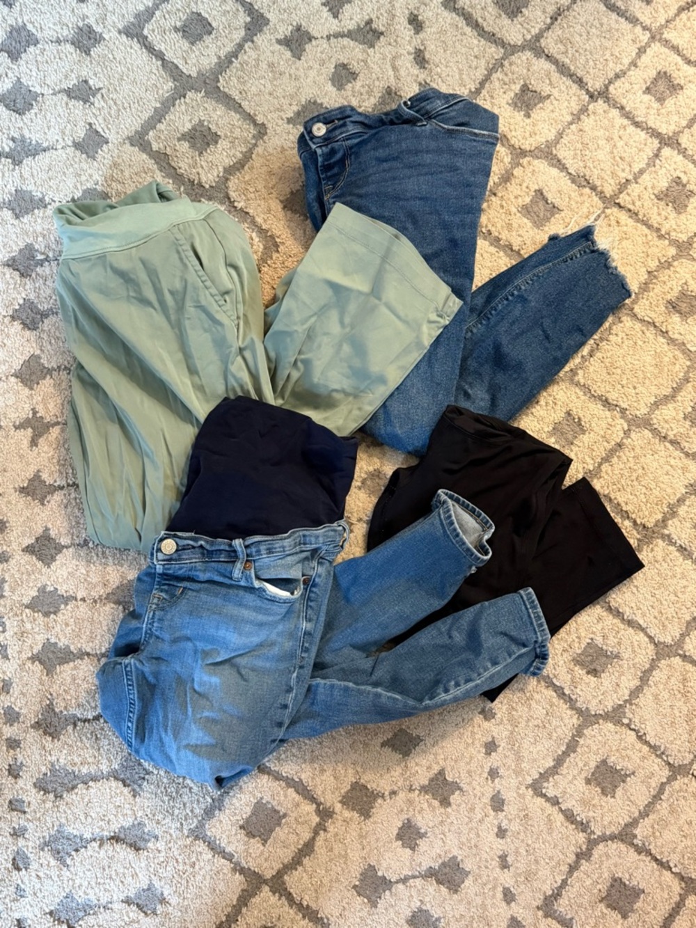 Maternity Bottoms Bundle - Mediums - 4 Pieces Total